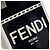 Borsa shopper Fendi Sunshine Mini in tela e vernice nera - vista 5