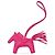 Charm per borsa Hermès Pink Milo agnello GriGri Rodeo PM Rosa