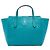 Borsa a mano Mini Swing in vitello blu Gucci Turchese