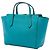 Borsa a mano Mini Swing in vitello blu Gucci Turchese - vista 2