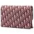 Dior Saddle Wallet On Chain aus rotem Oblique Canvas Bordeaux - Ansicht 2