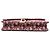Dior Saddle Wallet On Chain aus rotem Oblique Canvas Bordeaux - Ansicht 3