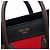 Céline Borsa Celine Red Nano Tricolor Leather Luggage Tote - vista 5