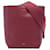 Céline Borsa a secchiello Celine Red Small Leather Seau Sangle Rosso Bordò