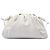 Bottega Veneta White Lambskin The Mini Pouch Crossbody Bianco Bianco sporco