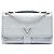 Borsa Louis Vuitton Silver Metallic Cuir Plume Ecume Very Chain Argento