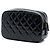 Pochette cosmetici Chanel Black CC trapuntata in vernice Nero - vista 2