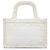 Dior Mini Book Tote en lona blanca bordada con camuflaje Blanco