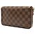 Louis Vuitton Pochette Felicie Damier Ebene Marrone - vista 2