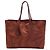 Tote Bottega Veneta Brown Nylon Intrecciolusion Marrone