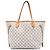 Louis Vuitton White Damier Azur Neverfull MM Bianco