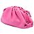 Bottega Veneta Borsa a tracolla Mini Pouch in agnello rosa - vista 2