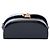Borsa a tracolla June Box in vernice trapuntata nera Saint Laurent Nero - vista 3