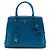 Prada Blue Saffiano Lux Parabole Tote Blau