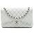 Chanel White Jumbo Classic Caviar Double Flap Bianco Bianco sporco