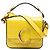 Borsa Chloé Yellow Mini Croc Embossed Calfskin C Satchel Giallo