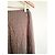 Max Mara Gonna Lunga a Righe in Lino Marrone - vista 2