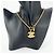Collana Chanel Matelassé placcata oro D'oro - vista 3