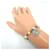 Bracciale con charm Chanel Argento Bianco  - vista 3