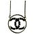 Collana in pelle placcata oro Chanel Nero D'oro - vista 2