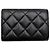 Portafoglio Chanel nero con strass e perle a tre pieghe - vista 2