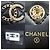 Portafoglio Chanel nero con strass e perle a tre pieghe - vista 6