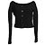 Alexander McQueen Cropped Cardigan aus Kabelstrick in schwarzem Kaschmir