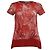 Camiseta Salvatore Ferragamo de algodón rojo con estampado tropical Roja
