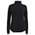 Theory gerippter Rollkragenpullover aus schwarzem Kaschmir