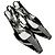 Décolleté slingback Tom Ford con stampa zebra in scamosciato bianco e nero Multicolore - vista 7