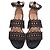 Sandali bassi open toe in scamosciato nero con taglio laser Alaïa - vista 5