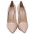 Décolleté Casadei Blade Heel in pelle di vitello beige - vista 2