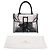Borsa Delvaux Le Brillant X-Ray con Pouch in PVC nero