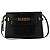 Bolsa de ombro Manhattan em couro preto com relevo de crocodilo Saint Laurent