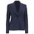 Altuzarra Patterned Single-Breasted Blazer in Navy Blue Viscose