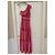 Autre Marque Preview Giorgia & Johns Rosa Gestreiftes One-Shoulder Maxikleid Pink - Ansicht 2