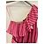 Autre Marque Preview Giorgia & Johns Rosa Gestreiftes One-Shoulder Maxikleid Pink - Ansicht 4