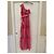Autre Marque Preview Giorgia & Johns Rosa Gestreiftes One-Shoulder Maxikleid Pink - Ansicht 8