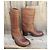 Botas Free Lance Tommy 7 Ziprelmindger de cuero marrón Castaño - vista 2