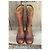Botas Free Lance Tommy 7 Ziprelmindger de cuero marrón Castaño - vista 3