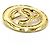 Spilla Chanel Vintage Gold D'oro - vista 3