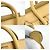 Céline Borsa a mano Luggage Nano Shopper da donna Celine Giallo - vista 7
