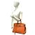 Hermès Borsa Hermes Birkin 35 in pelle Taurillon Clemence Arancione - vista 2