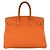Hermès Borsa Hermes Birkin 35 in pelle Taurillon Clemence Arancione - vista 3
