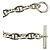 Hermès HERMES Vintage Chaine d'Ancre TGM 12-link Charm Bracelet Argento - vista 4