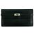 Hermès Kelly Long Wallet aus schwarzem Epsom-Leder