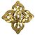 Timeless Spilla Chanel Vintage placcata oro D'oro