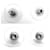 Chanel Silver Drop Earrings Silvery  - view 4