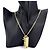 Collana Chanel Boy Chanel in oro con strass D'oro - vista 3