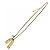 Collana Chanel Boy Chanel in oro con strass D'oro - vista 5